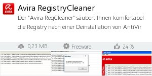 Infocard Avira RegistryCleaner