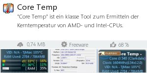 Download Core Temp bei Filepony.de