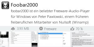 Infocard Foobar2000