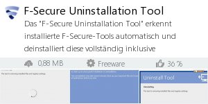 Infocard F-Secure Uninstallation Tool