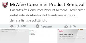 Infocard McAfee Consumer Product Removal Tool