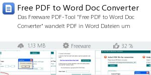 Infocard Free PDF to Word Doc Converter