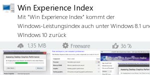 Infocard Win Experience Index