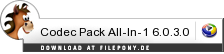Download Codec Pack All-In-1 bei Filepony.de