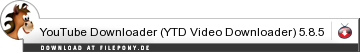 Download YouTube Downloader (YTD Video Downloader) bei Filepony.de